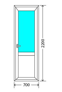 Балконный блок: дверь - Exprof XS-358 Яхрома