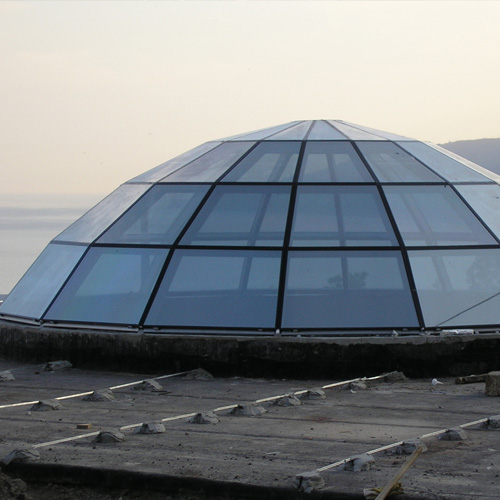 Ремонт стеклянного купола Яхрома