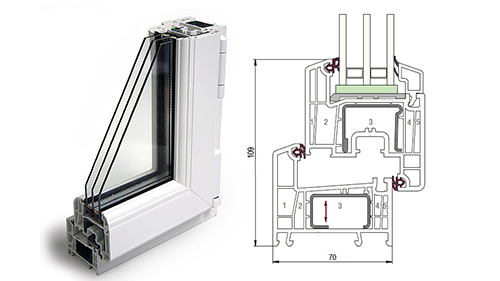 Балконный блок 1500 x 2200 - REHAU Delight-Design 40 мм Яхрома