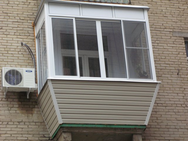 Стоимость остекления балкона с выносом и расширением Яхрома